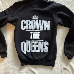 Crown the Queens Cheerleading hoodie zip up jacket xs
